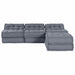 Pernă 4 pcs Gri 70 x 70 x 54 cm Poliester - WALTI WALTI