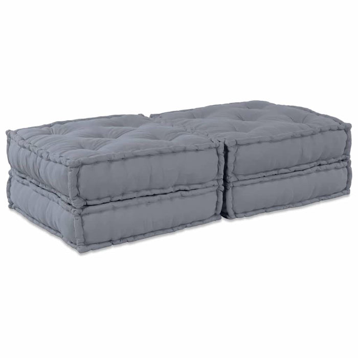 Pernă 2 pcs Gri 70 x 70 x 36 cm Poliester - WALTI WALTI