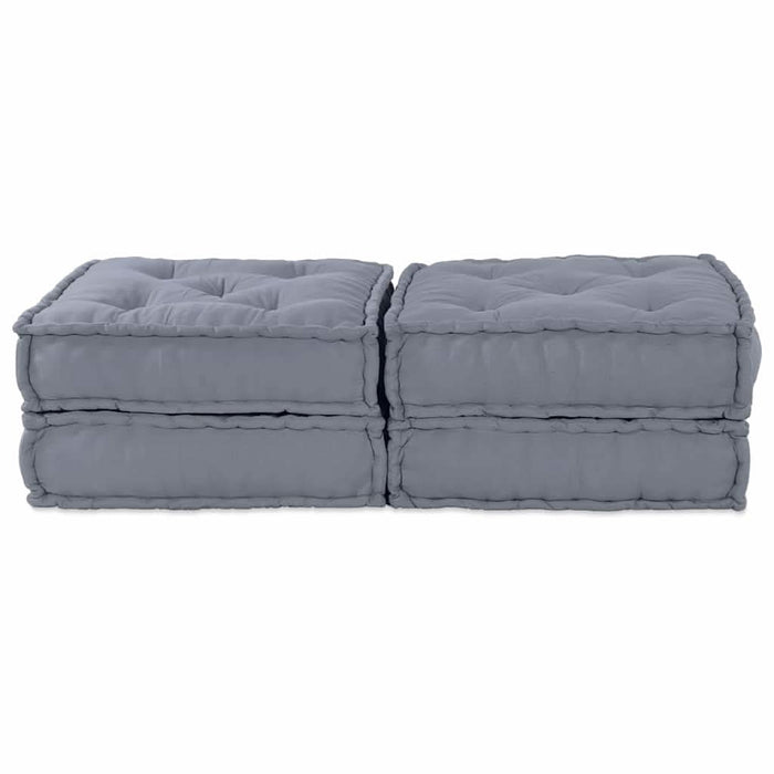 Pernă 2 pcs Gri 70 x 70 x 36 cm Poliester - WALTI WALTI