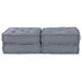 Pernă 2 pcs Gri 70 x 70 x 36 cm Poliester - WALTI WALTI