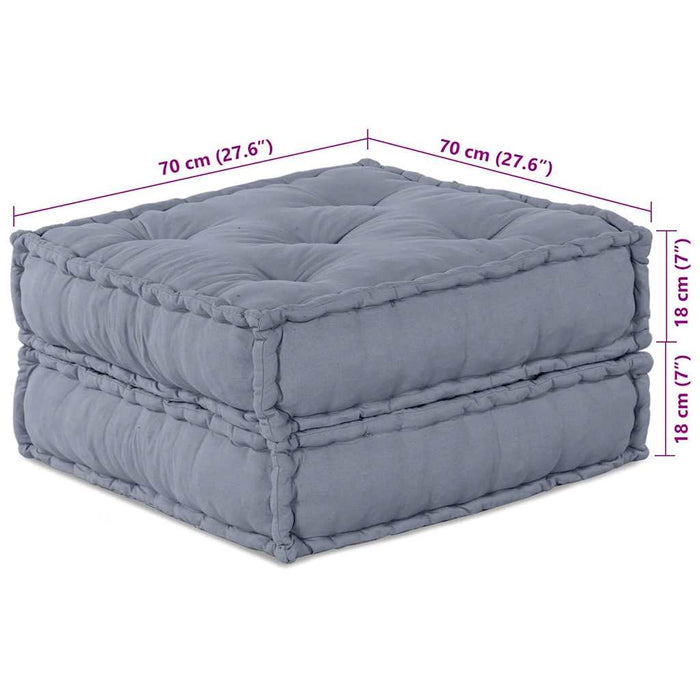 Pernă 2 pcs Gri 70 x 70 x 36 cm Poliester - WALTI WALTI