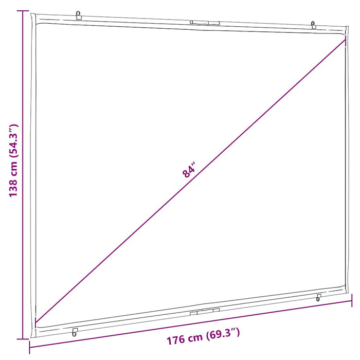 Ecran de proiecție suspendat pe perete 84 inch 4:3 - WALTI WALTI