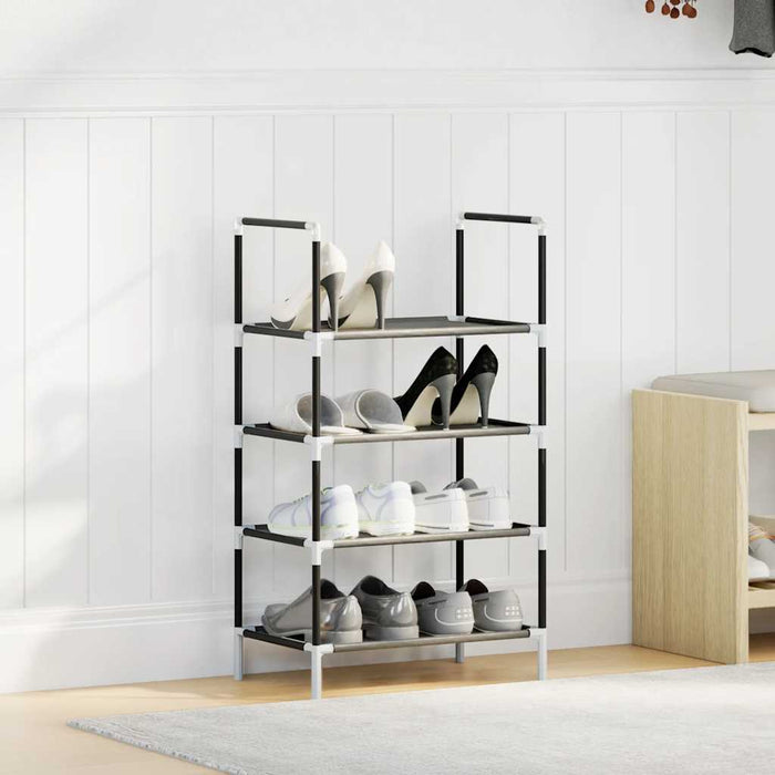 Suport pantofi 4 niveluri negru 44x28x77 cm țesătură nețesă - WALTI WALTI