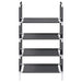 Suport pantofi 4 niveluri negru 44x28x77 cm țesătură nețesă - WALTI WALTI
