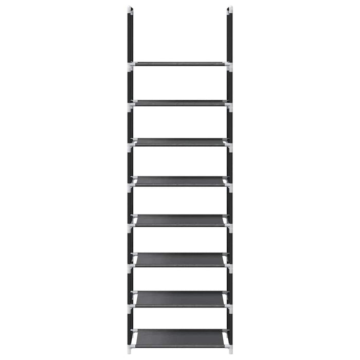 Suport pantofi 8 niveluri, negru, 44x28x145 cm, țesătură nețesă - WALTI WALTI
