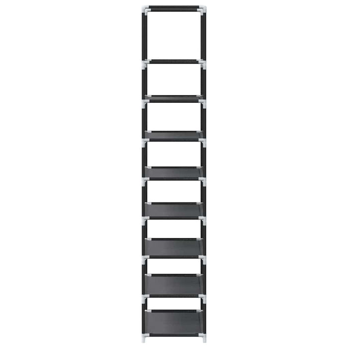 Suport pantofi 8 niveluri, negru, 44x28x145 cm, țesătură nețesă - WALTI WALTI