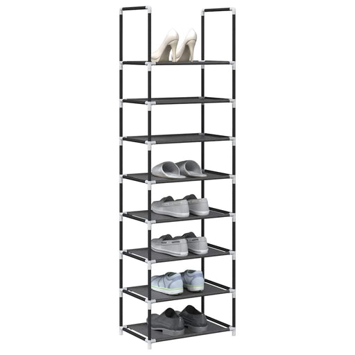 Suport pantofi 8 niveluri, negru, 44x28x145 cm, țesătură nețesă - WALTI WALTI