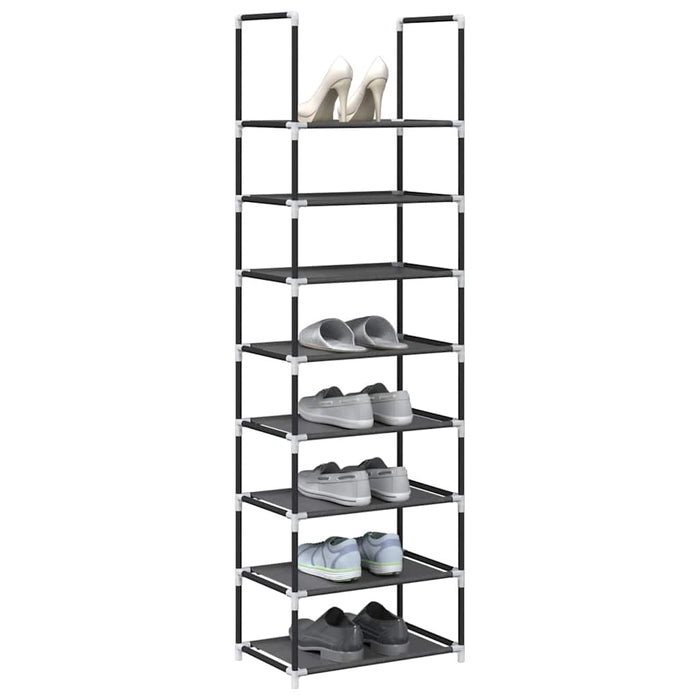 Suport pantofi 8 niveluri, negru, 44x28x145 cm, țesătură nețesă - WALTI WALTI