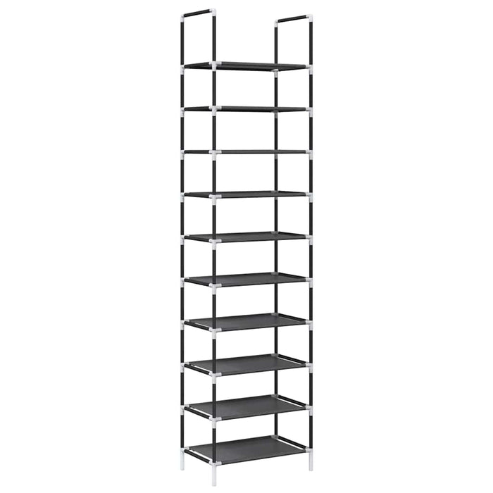 Suport pantofi 10 niveluri negru 44x28x180 cm țesătură nețesă - WALTI WALTI
