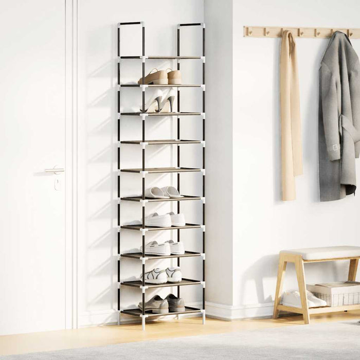 Suport pantofi 10 niveluri negru 44x28x180 cm țesătură nețesă - WALTI WALTI