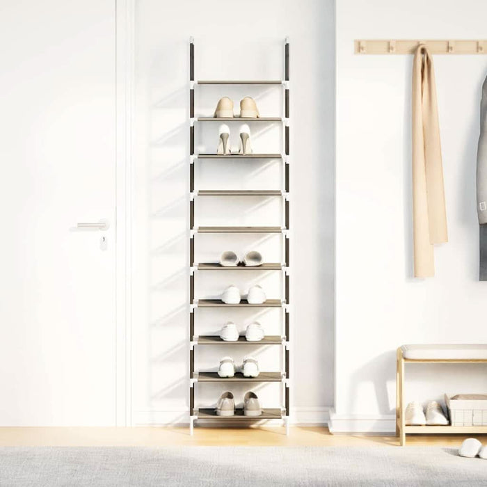 Suport pantofi 10 niveluri negru 44x28x180 cm țesătură nețesă - WALTI WALTI