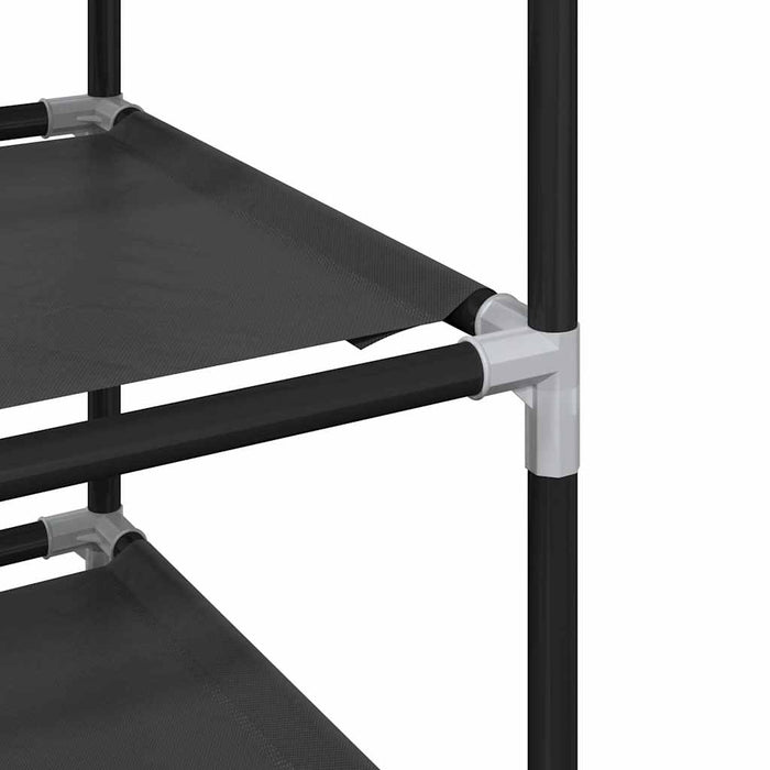 Suport pantofi 10 niveluri negru 44x28x180 cm țesătură nețesă - WALTI WALTI