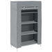 Dulap pantofi gri 60,5x30x97 cm țesătură nețesă - WALTI WALTI