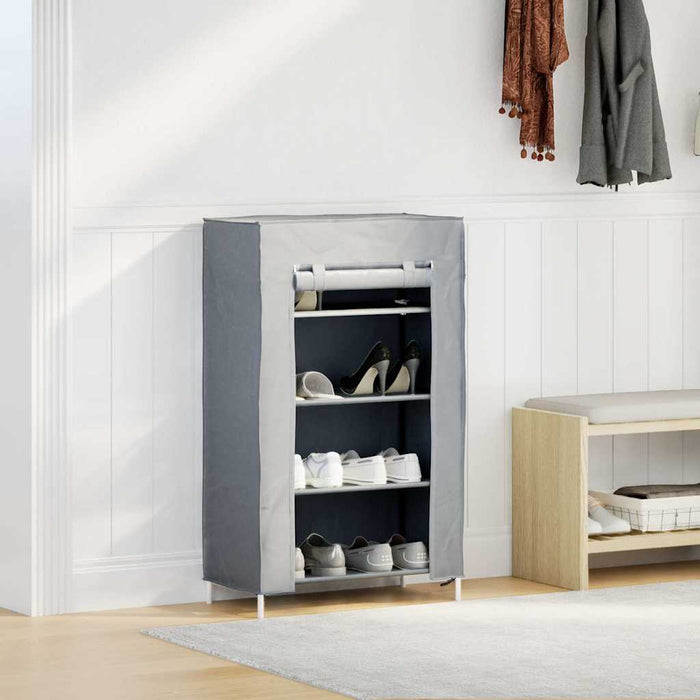 Dulap pantofi gri 60,5x30x97 cm țesătură nețesă - WALTI WALTI