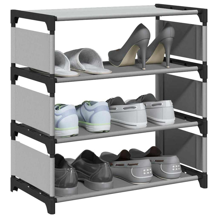 Suport pantofi 4 niveluri gri 54x28x55 cm țesătură nețesă WALTI