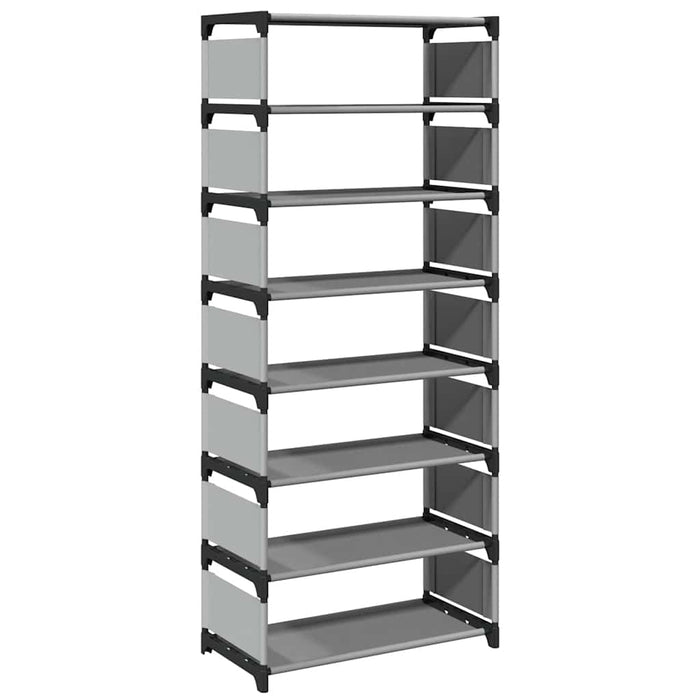Suport pantofi cu 8 niveluri, gri 54x28x124 cm, nețesut - WALTI WALTI