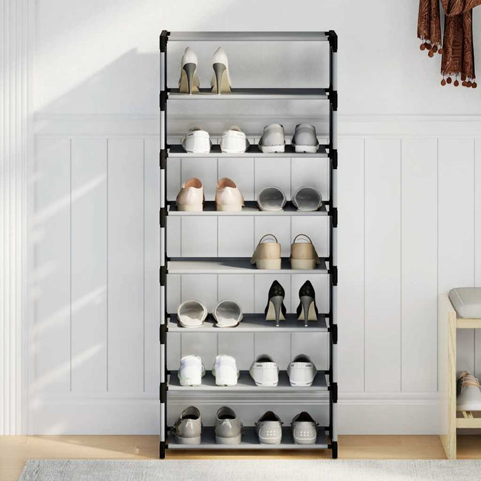 Suport pantofi cu 8 niveluri, gri 54x28x124 cm, nețesut - WALTI WALTI