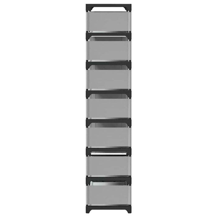 Suport pantofi cu 8 niveluri, gri 54x28x124 cm, nețesut - WALTI WALTI