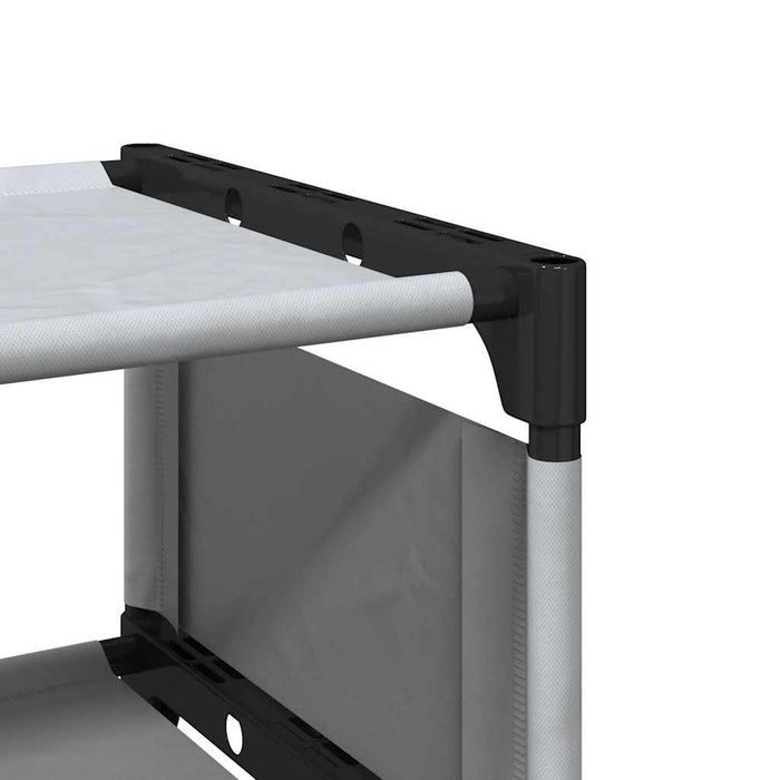 Suport pantofi cu 8 niveluri, gri 54x28x124 cm, nețesut - WALTI WALTI
