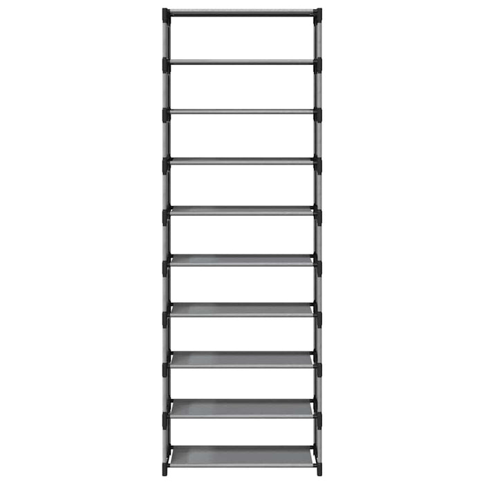Suport pantofi 10 niveluri gri 54x28x158 cm țesătură nețesă - WALTI WALTI