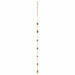 Brazi de Crăciun suspendați cu stele de sus 2 buc Ramă naturală - WALTI WALTI