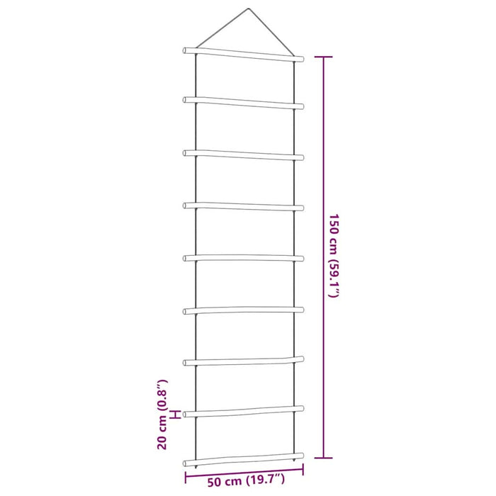 Decorație de perete în formă de scară 50x150 cm crengă naturală - WALTI WALTI