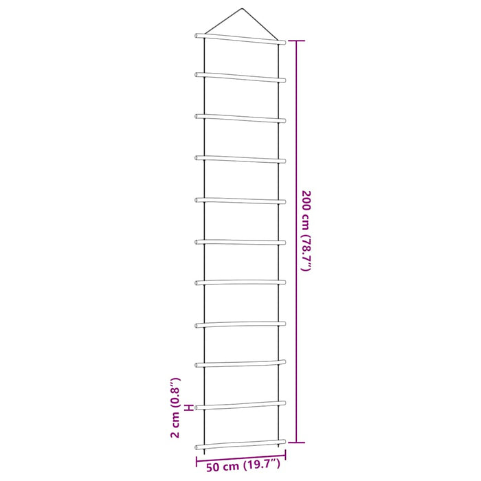Decorare de perete în formă de scară 50x200 cm ramură naturală - WALTI WALTI