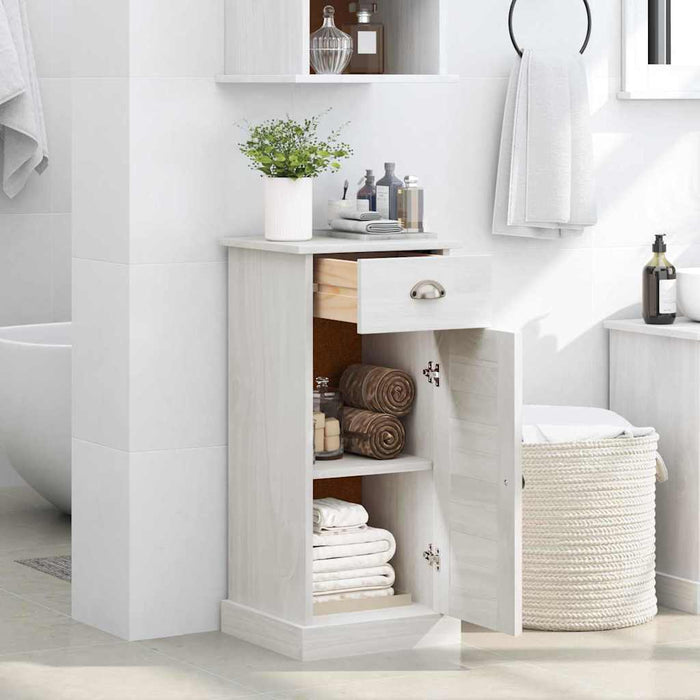 Cabina de Baie VIGO Alb 37.5 x 34 x 80 cm Lemn masiv de pin - WALTI WALTI