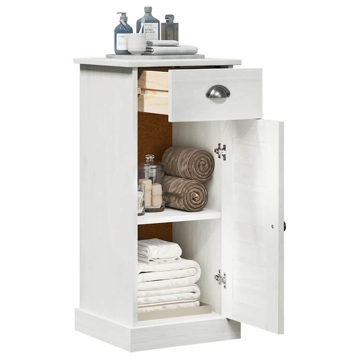 Cabina de Baie VIGO Alb 37.5 x 34 x 80 cm Lemn masiv de pin - WALTI WALTI