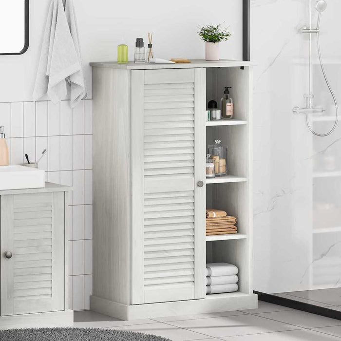 Dulap de Baie VIGO Alb 67.5 x 34 x 110 cm Lemn masiv de pin - WALTI WALTI