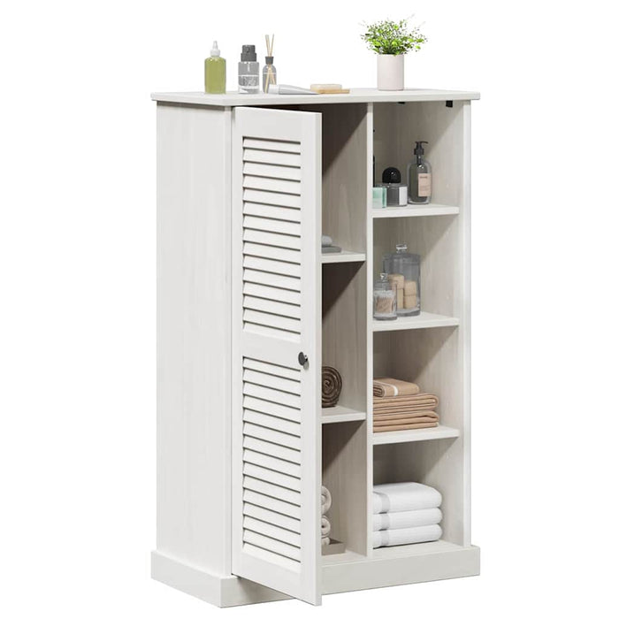 Dulap de Baie VIGO Alb 67.5 x 34 x 110 cm Lemn masiv de pin - WALTI WALTI
