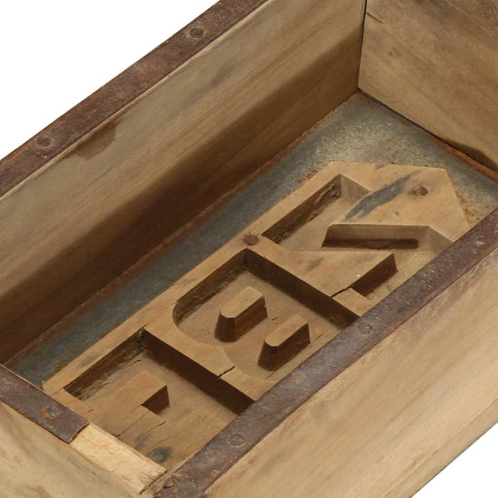 Tavă cu depozitare Maro 57 x 15 x 9 cm Lemn recuperat masiv - WALTI WALTI