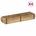 Tavă 4 pcs Maro 57 x 15 x 9 cm Lemn recuperat masiv - WALTI WALTI