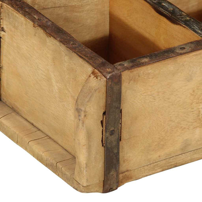 Tavă 4 pcs Maro 30 x 14 x 9 cm Lemn recuperat masiv - WALTI WALTI