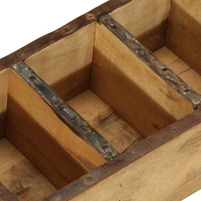 Tavă 4 pcs Maro 30 x 14 x 9 cm Lemn recuperat masiv - WALTI WALTI