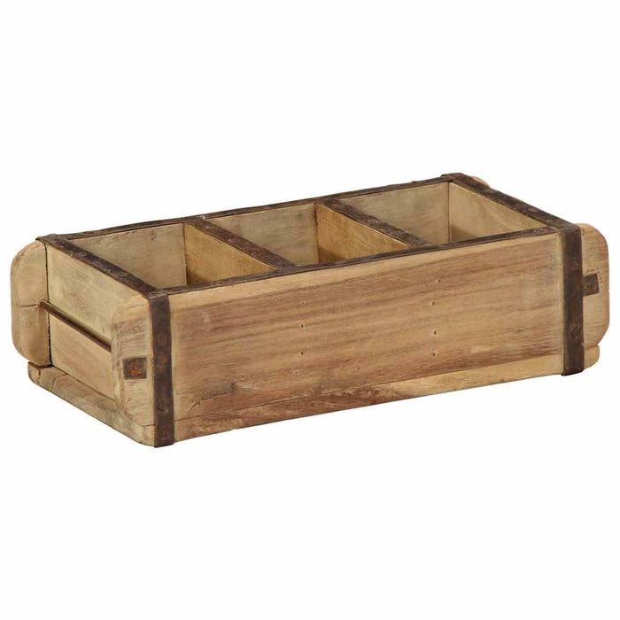 Tavă 4 pcs Maro 30 x 14 x 9 cm Lemn recuperat masiv - WALTI WALTI