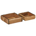 Tavă 2 pcs Maro 29 x 31 x 10 cm Lemn recuperat masiv - WALTI WALTI