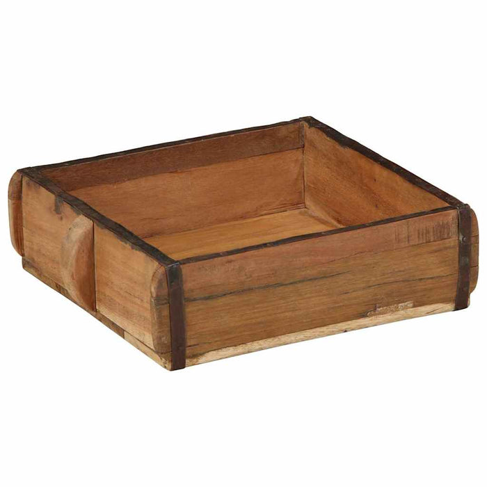 Tavă 2 pcs Maro 29 x 31 x 10 cm Lemn recuperat masiv - WALTI WALTI