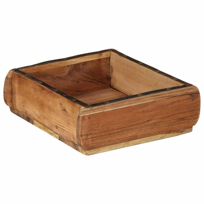 Tavă 2 pcs Maro 29 x 31 x 10 cm Lemn recuperat masiv - WALTI WALTI