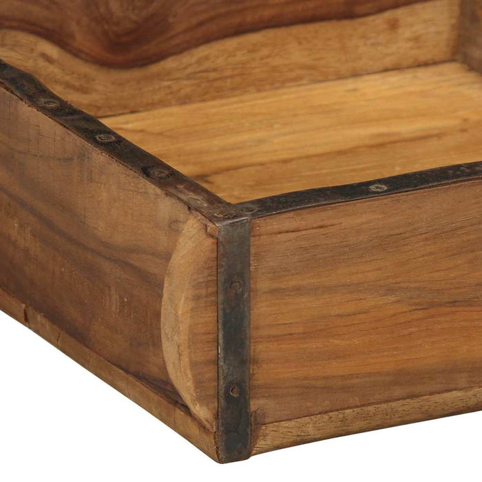 Tavă cu depozitare Maro 29 x 31 x 10 cm Lemn recuperat masiv - WALTI WALTI