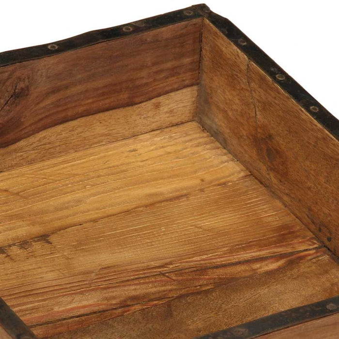 Tavă cu depozitare Maro 29 x 31 x 10 cm Lemn recuperat masiv - WALTI WALTI