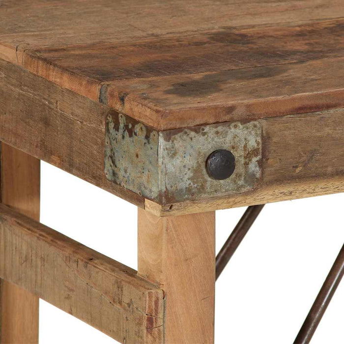Masă laterală Maro 110 x 35 x 76 cm Lemn recuperat masiv WALTI