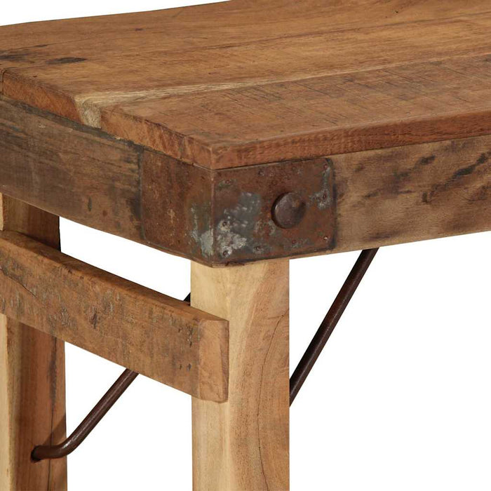 bancă natural 110 x 35 x 46 cm Lemn Vechi Recuperat - WALTI WALTI