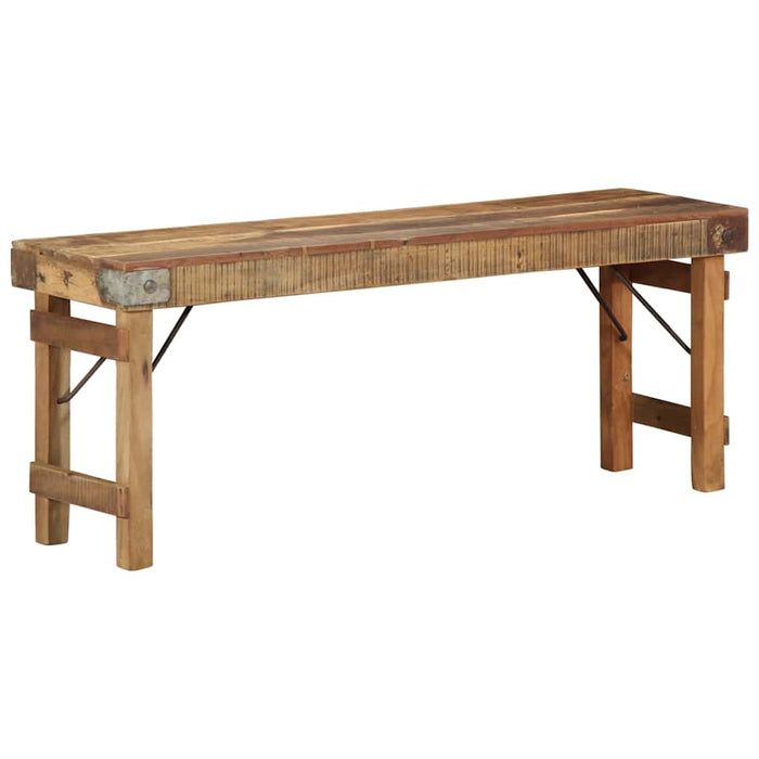 bancă natural 110 x 35 x 46 cm Lemn Vechi Recuperat - WALTI WALTI