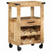 Troler de Bucătărie Maro 55 x 40 x 80 cm Lemn de mango solid - WALTI WALTI
