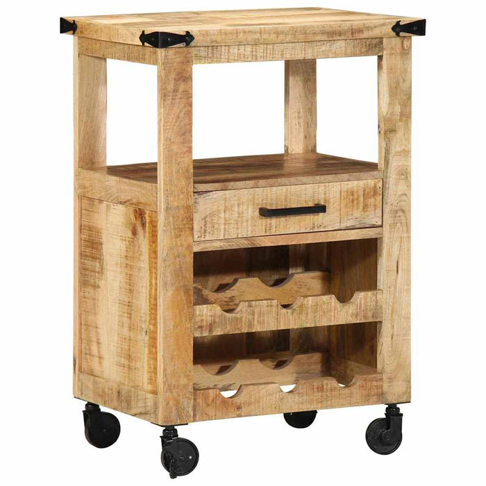 Troler de Bucătărie Maro 55 x 40 x 80 cm Lemn de mango solid - WALTI WALTI