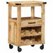 Troler de Bucătărie Maro 55 x 40 x 80 cm Lemn de mango solid - WALTI WALTI