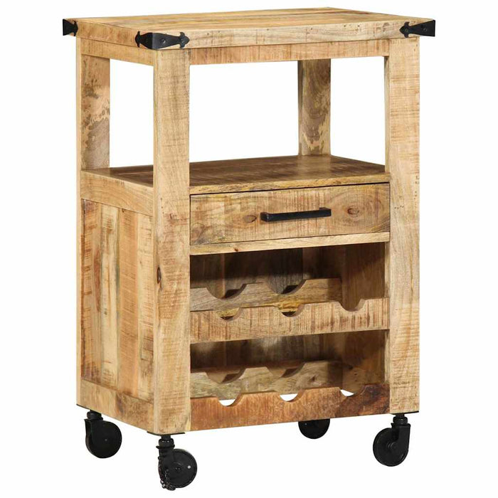 Troler de Bucătărie Maro 55 x 40 x 80 cm Lemn de mango solid - WALTI WALTI