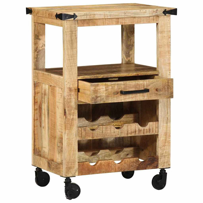 Troler de Bucătărie Maro 55 x 40 x 80 cm Lemn de mango solid - WALTI WALTI