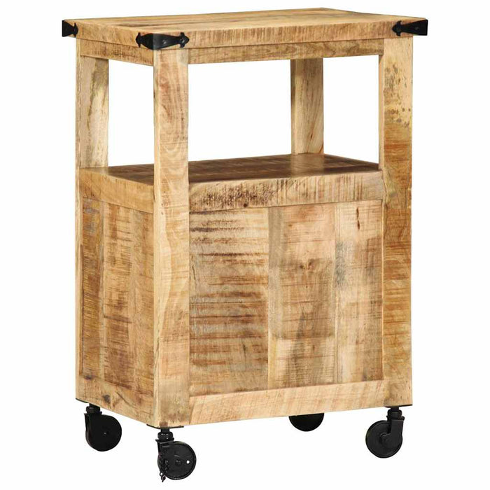 Troler de Bucătărie Maro 55 x 40 x 80 cm Lemn de mango solid - WALTI WALTI